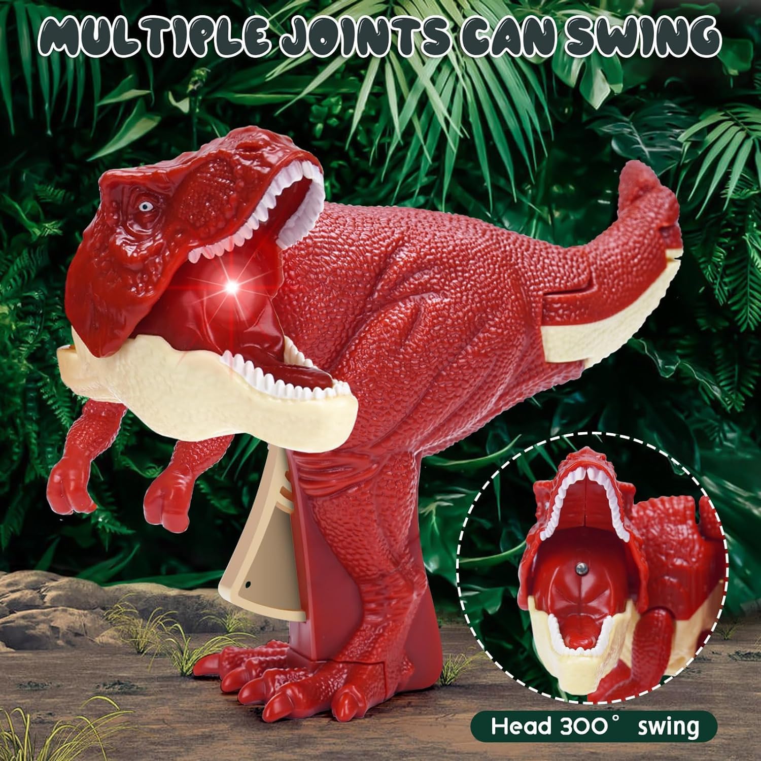 Toybot Interactive T-Rex Dinosaur Toy - Roaring, Biting, Head